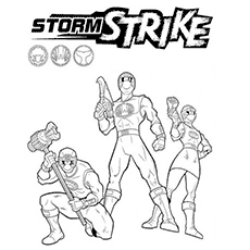 The Storm Strike coloring page
