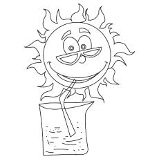 The Sun Is Cool coloring pages 