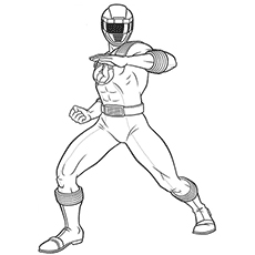 Red power rangers coloring pages download and print for free