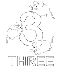Three Mice coloring page_image