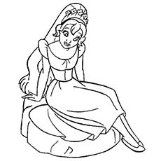 Thumbelina Fairy coloring page