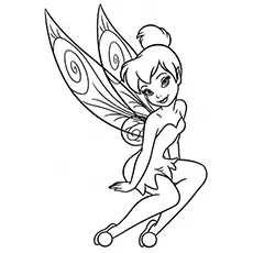 Tinkerbell Fairy coloring page