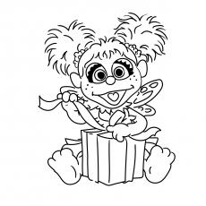 baby sesame street characters coloring pages