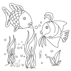 The Tropical Fishes in the Ocean coloring pages