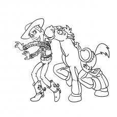 The Two Lovely Friends Toy Story coloring page