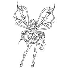 farie pixie coloring pages for kids