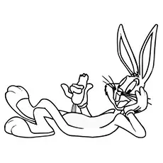 Bug Bunny Looney Toons Coloring Pages