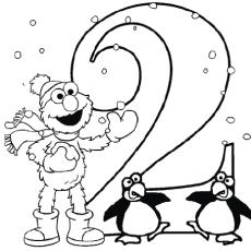 Cartoon coloring page