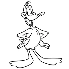 Looney Tunes Daffy Duck Coloring Pages