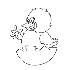 The Easter Chick coloring page