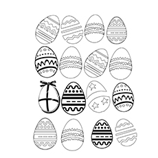 The Easter Egg coloring page