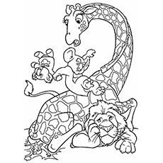 cute wild animals coloring pages