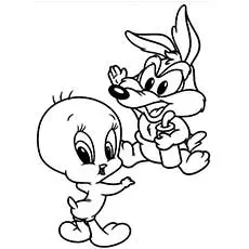 The Looney Baby Tailking Coloring Pages