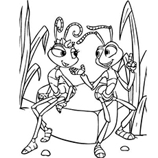The queen ant coloring page