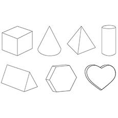 Coloring pages of Different Shapes