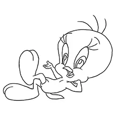 Baby Tweety of Looney Tune Coloring Page