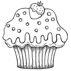 Top 25 Free Printable Cupcake Coloring Pages Online