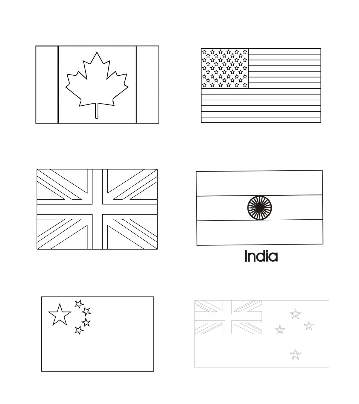 Countries Coloring Pages MomJunction