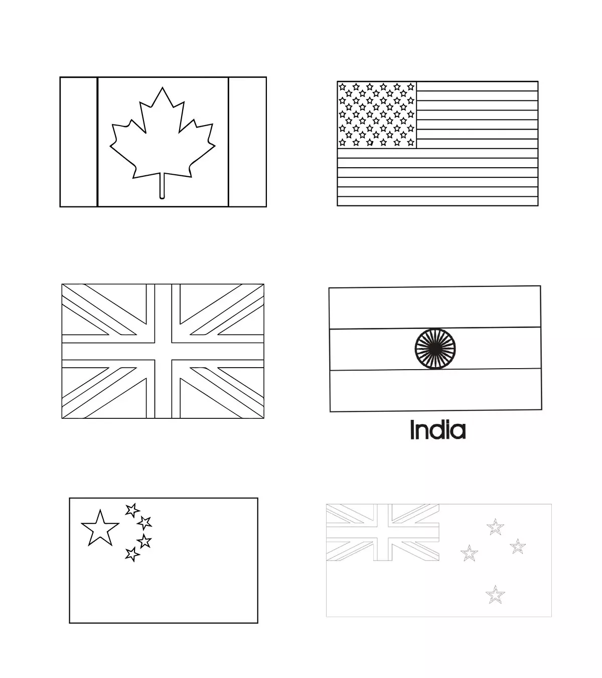Top 10 Country And World Flags Coloring Pages For Your Toddler
