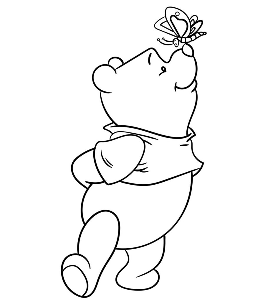Top 14 Free Printable Cute Winnie The Pooh Coloring Pages Online