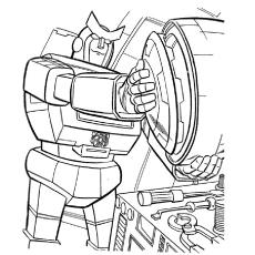 Transformer At Repairing coloring page