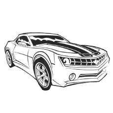 Transformers Favorite Car coloring page