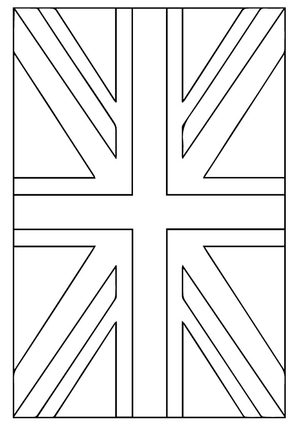 print coloring image - MomJunction | Flag coloring pages, Bunting ...