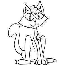 Scary Cat Coloring Pages