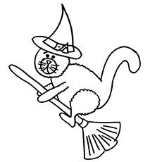 Download Top 25 Free Printable Halloween Cat Coloring Pages Online