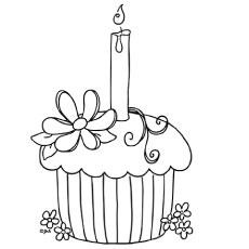 51 Plain Cupcake Coloring Pages Download Free Images