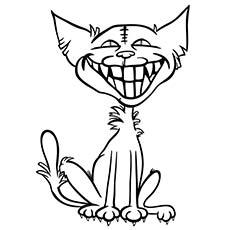 Scary Cats Coloring Pages