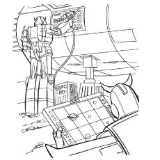 Transformers in Hi Tech Operations coloring page