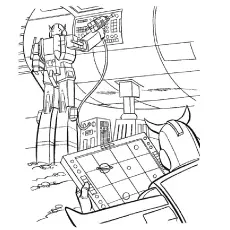 Transformers in Hi Tech Operations coloring page