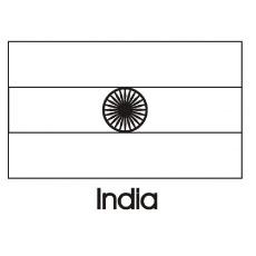 India Flag coloring page