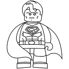Lego In Superman coloring page