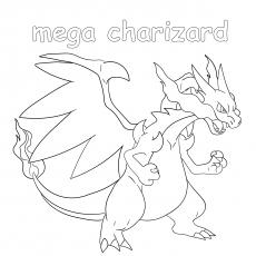 pokemon mega coloring pages