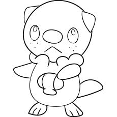 pokemon oshawott coloring pages