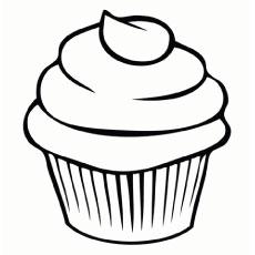 free printable birthday cupcake coloring pages