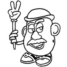 The Potatohead Toy Story coloring page