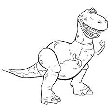 The Rex Toy Story coloring page