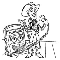 toy story coloring page woody