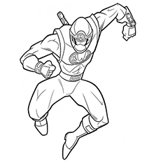 power rangers ninja storm coloring pages