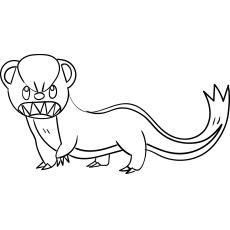 Yungoos Pokemon coloring page