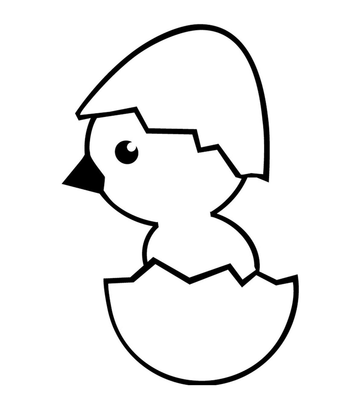 cute chicken clipart black and white