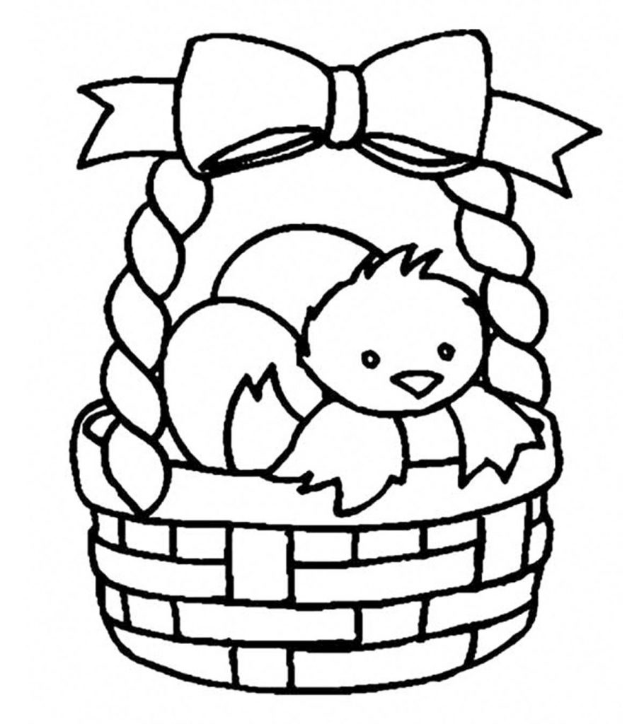Top 20 Free Printable Easter Basket Coloring Pages Online