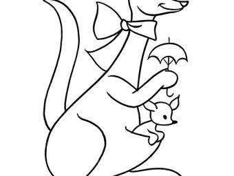10 Cute Kangaroo Coloring Pages For Your Little Ones