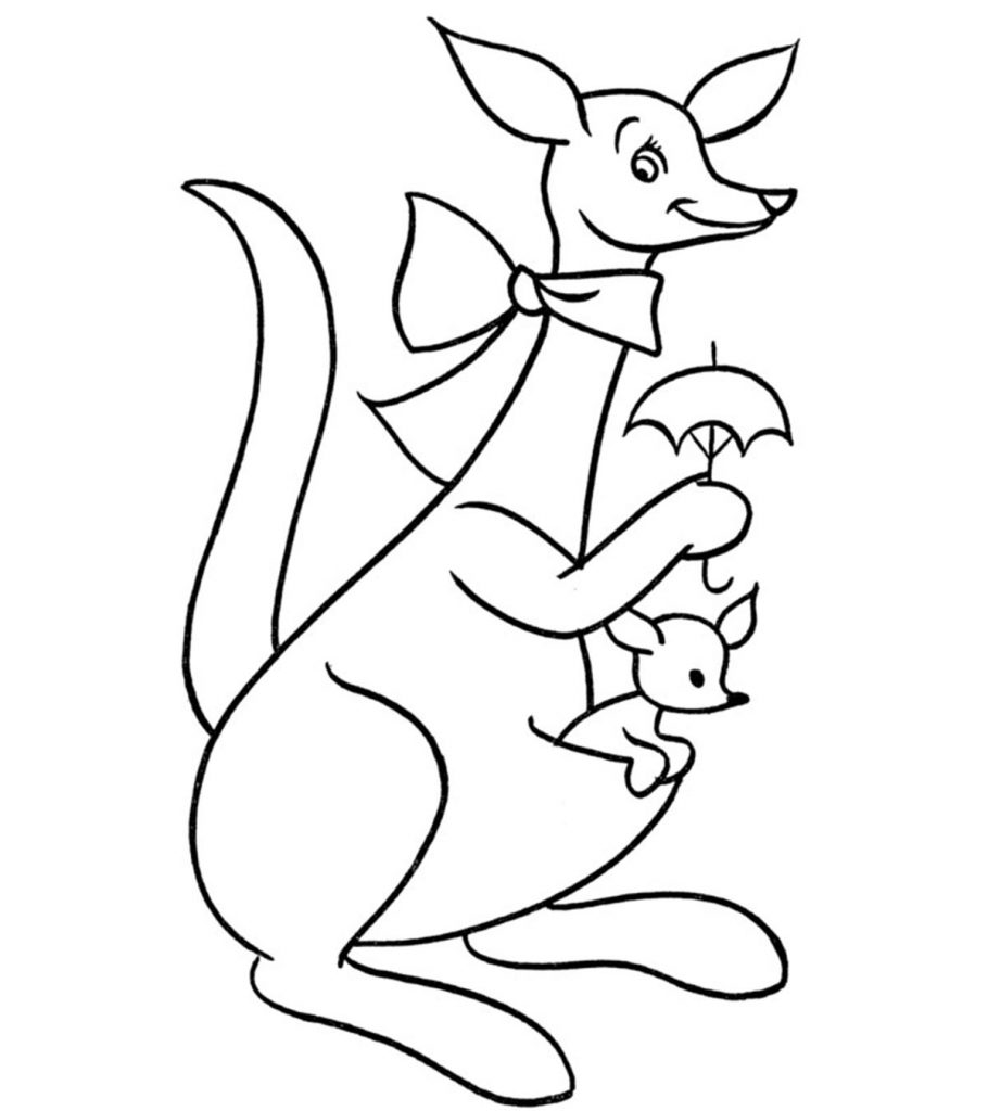 Top 10 Free Printable Kangaroo Coloring Pages Online