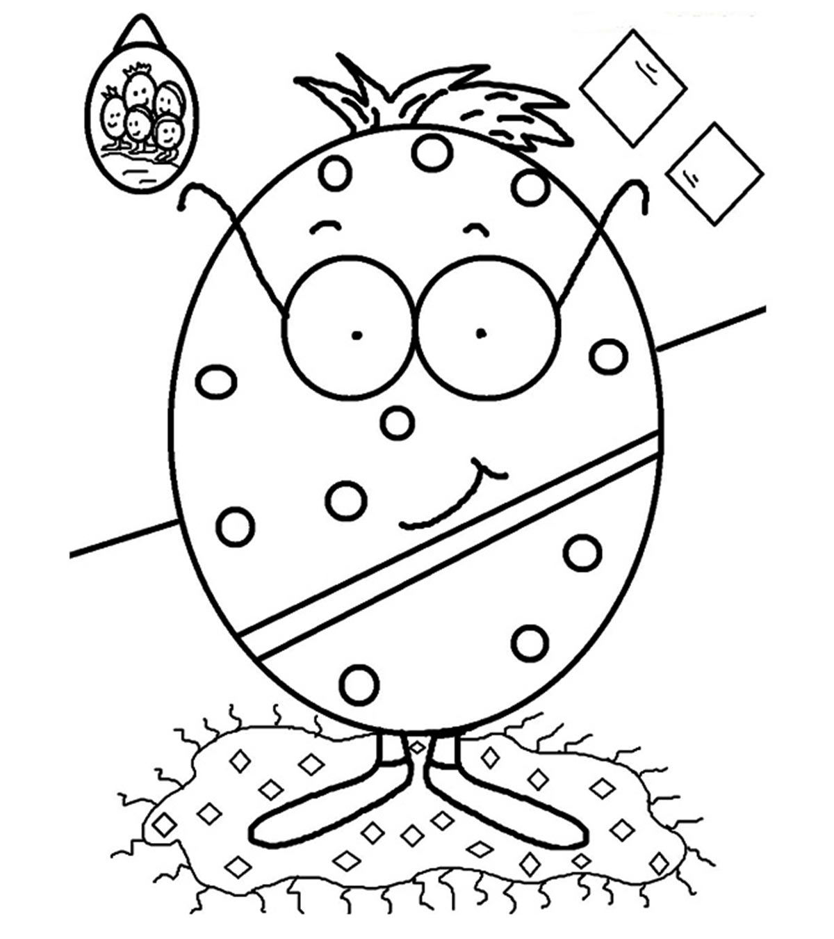 10 Lovely Egg Coloring Pages For Toddlers