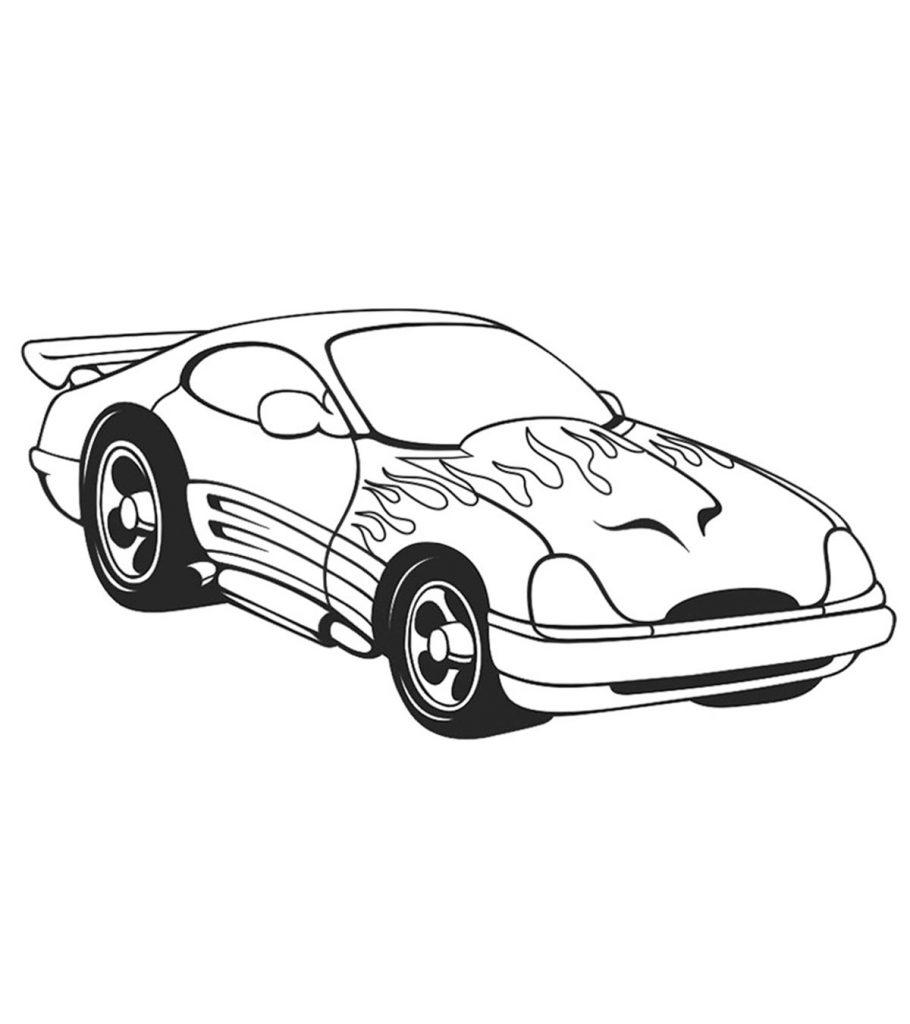 Car Coloring Page For Kids