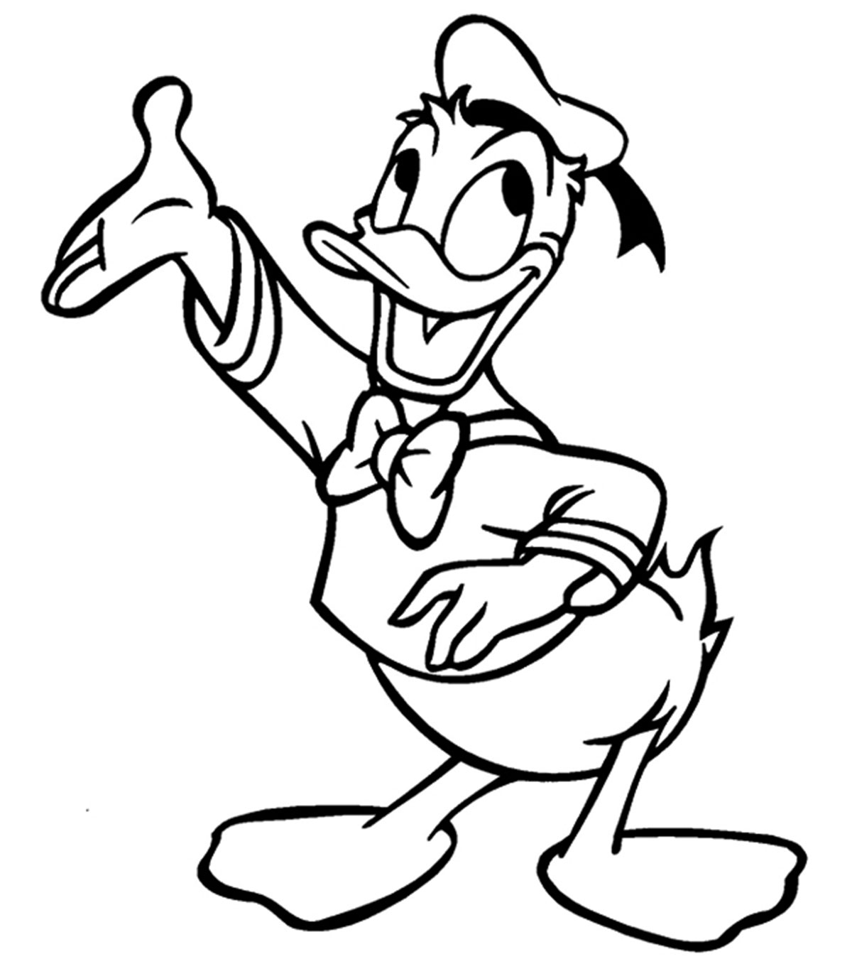 Download Top 25 Free Printable Donald Duck Coloring Pages Online